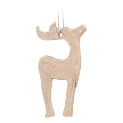 Gouden Aluminium Rendier Kersthanger