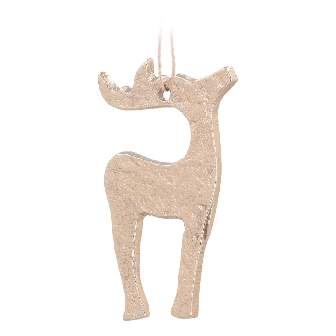Gouden Aluminium Rendier Kersthanger