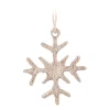 Gouden Aluminium Sneeuwvlok Kersthanger