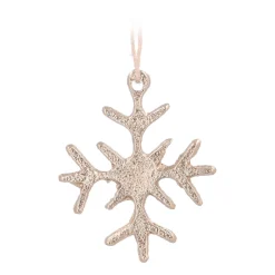 Gouden Aluminium Sneeuwvlok Kersthanger