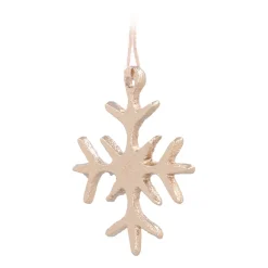 Gouden Aluminium Sneeuwvlok Kersthanger