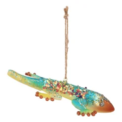 Gouden Gekko Kersthanger Voor Een Exotische Kerstversiering