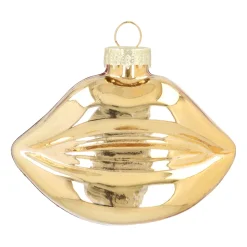 Gouden Glazen Mond Kersthanger