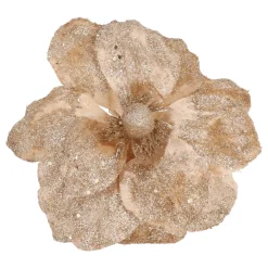 Gouden Magnolia Steekbloem Met Glitters