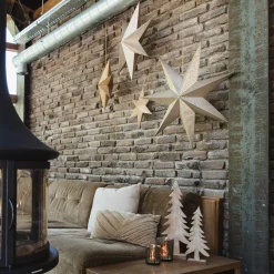 Gouden Papieren Decoratiester 60 Cm