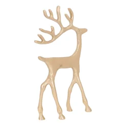 Gouden Rendier Met Sierlijk Gewei