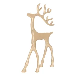 Gouden Rendier Met Sierlijk Gewei