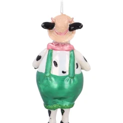 Grappige Koe Kersthanger Voor Boerderijthema