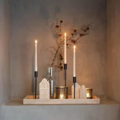 Grey Wash Dienblad | Hout | 62x20cm | Grijs