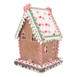 Groot Koekhuisje Van Klei | Led | Handgemaakt | 34cm