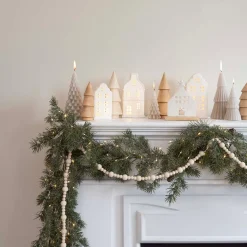 Groot Wit Grachtenpandje Voor Kerst