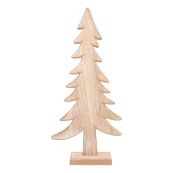 Grote Houten Kerstboom Op Standaard