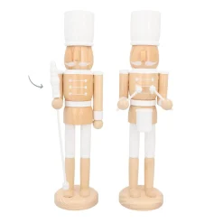 Grote Houten Notenkraker Met Vaandel