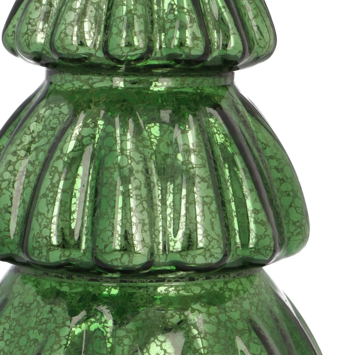 Grote Volumineuze Groene Led-kerstboom Met Reliëf