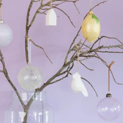 Handgemaakte Eucalyptus Kerstbal Met Spikkels