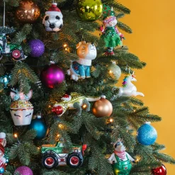 Handgemaakte Konijn Met Kerstoutfit Kersthanger