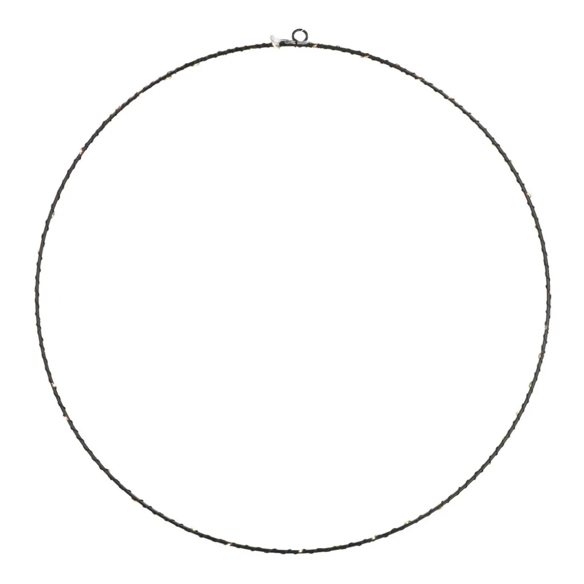 Hangende Metalen Ring Met LED | Ø 50 Cm | Zwart