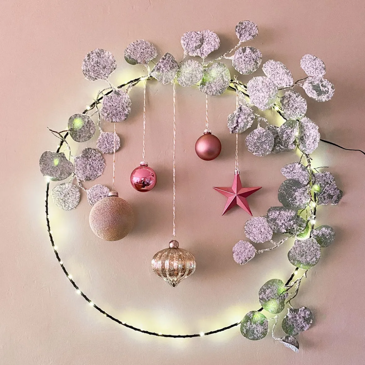 Hangende Metalen Ring Met LED | Ø 50 Cm | Zwart