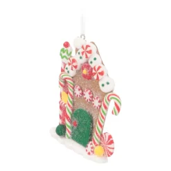 Hanger Peperkoek Gingerbread Huis | Klei | 10 Cm