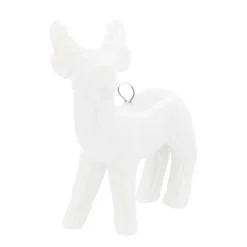 Hanger Rendier Porselein 6 Cm Wit