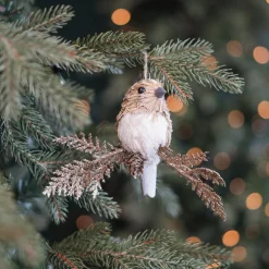 Hanger Vogel Dennentak 12cm Lichtbruin