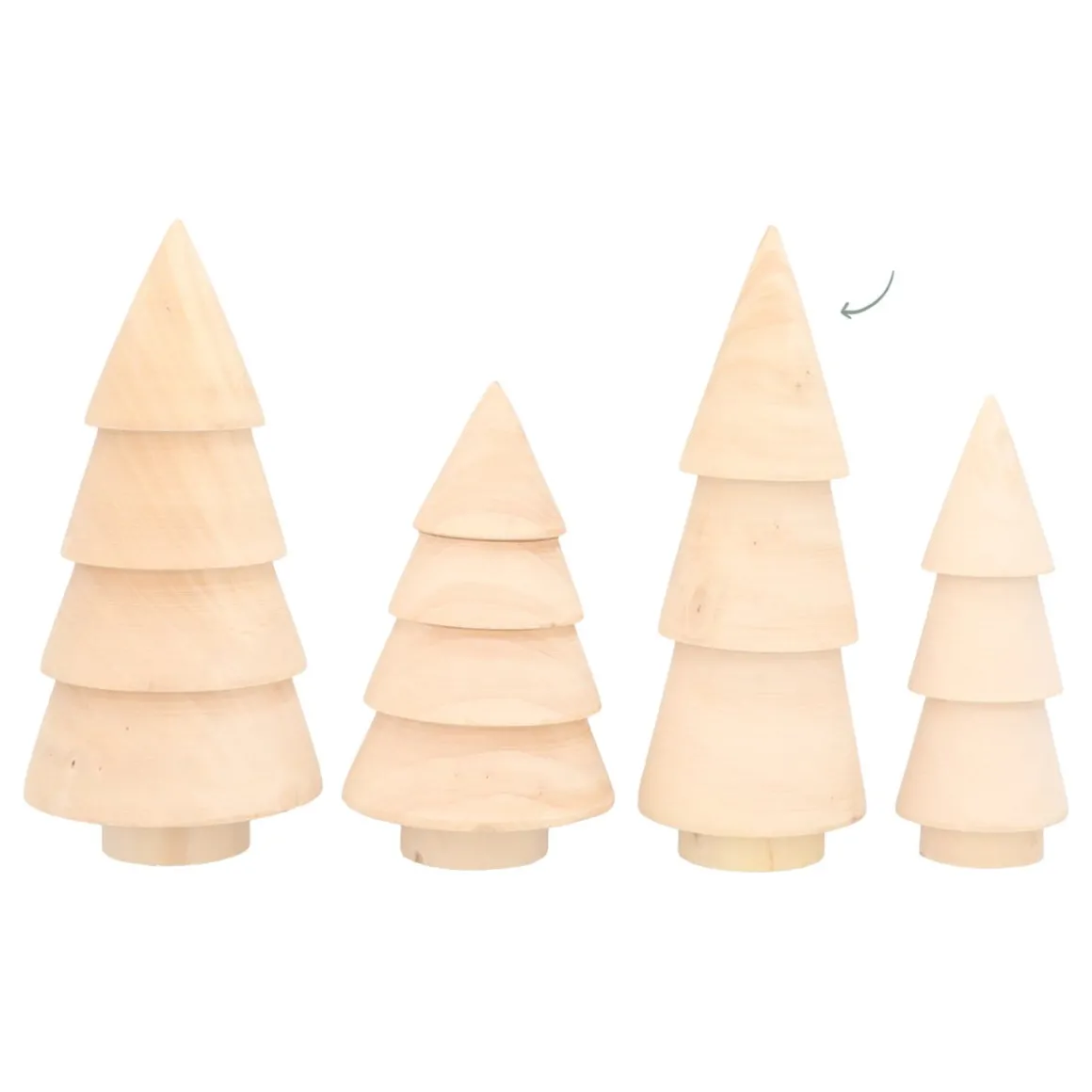 Houten Kerstboompje Voor (tafel)decoratie