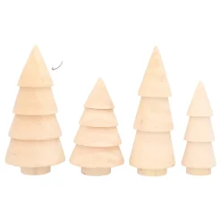 Houten Kerstboompje Voor Een Serene Kerstversiering