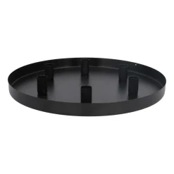 Kaarsenplateau Magnetisch | Ø 40 Cm | Mat Zwart | Incl Kaarsenhouders