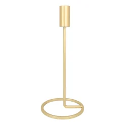 Kandelaar Mat Goud | 25 Cm Hoog | Metaal