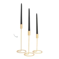 Kandelaar Mat Goud | 32 Cm Hoog | Metaal