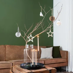 Kandelaar Mat Zwart | 25 Cm Hoog | Metaal