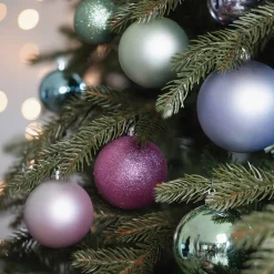 Kerstballen 44 St | Multi Pastel | Kunststof | 5-8 Cm | In Koker