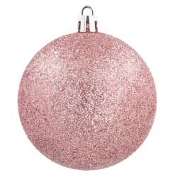 Kerstballen 6 St | Oudroze | Kunststof | 7 Cm