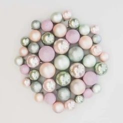 Kerstballen 44 St | Romantic Mix | Kunststof | 5-8 Cm | In Koker