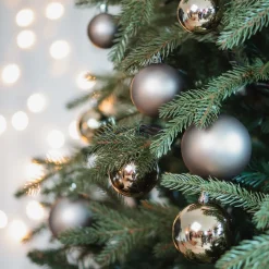 Kerstballen 44 St | Taupe | Kunststof | 5-8 Cm | In Koker