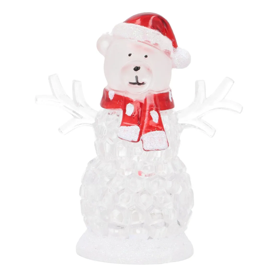 Kerstbeer Met Gekleurde LED-verlichting