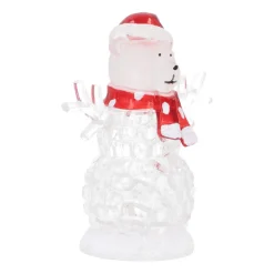 Kerstbeer Met Gekleurde LED-verlichting