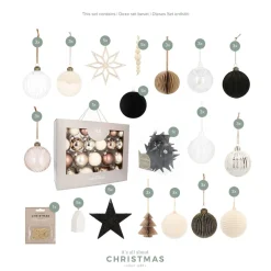 Kerstboompakket 'Morning Mist': Natuurlijke Materialen En Minimalistisch Design