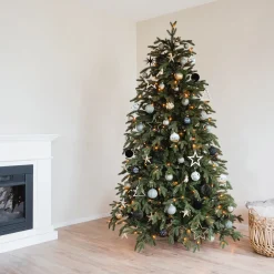 Kerstboompakket 'Modern Elegance': Moderne Ornamenten En Luxe Materialen