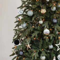 Kerstboompakket 'Modern Elegance': Moderne Ornamenten En Luxe Materialen