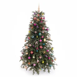 Kerstboompakket 'Sparkling Celebration': Kleurrijke Kerstballen En Vrolijke Ornamenten