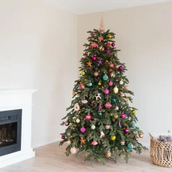 Kerstboompakket 'Sparkling Celebration': Kleurrijke Kerstballen En Vrolijke Ornamenten