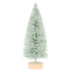 Kerstboompje 20cm Groen Met Sneeuw