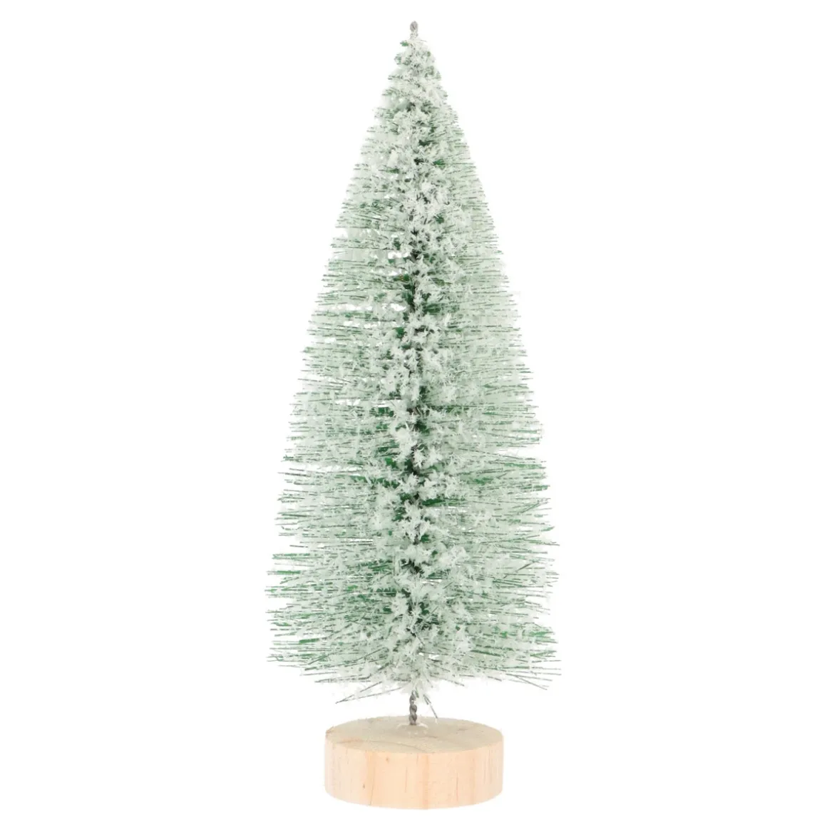 Kerstboompje 20cm Groen Met Sneeuw