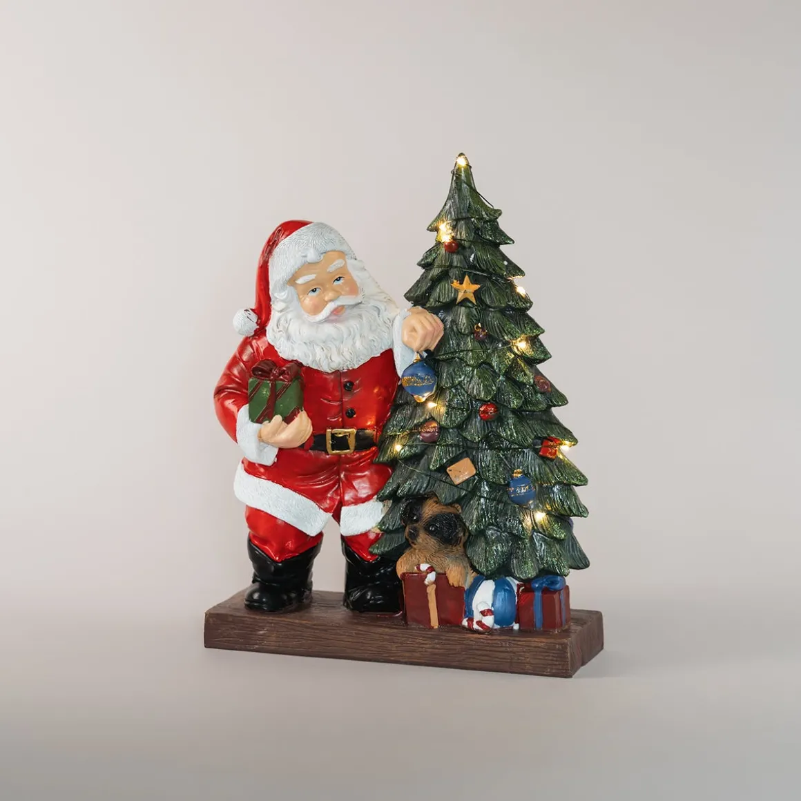 Kerstfiguur Santa Claus Met Led-verlichting