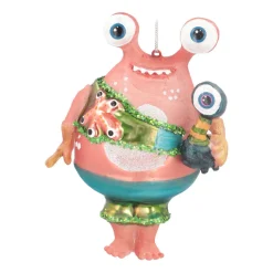 Kersthanger Alien Monster | Glas | Multi | 12cm
