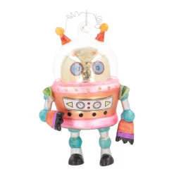 Kersthanger Alien Robot | Glas | Multi | 12cm