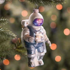 Kersthanger Astronaut | Glas | Zilver | 14cm
