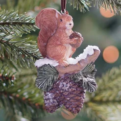 Kersthanger Eekhoorn | Polyresin | 11cm