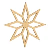 Kersthanger Geometrische Ster Hout 12 Cm Goud